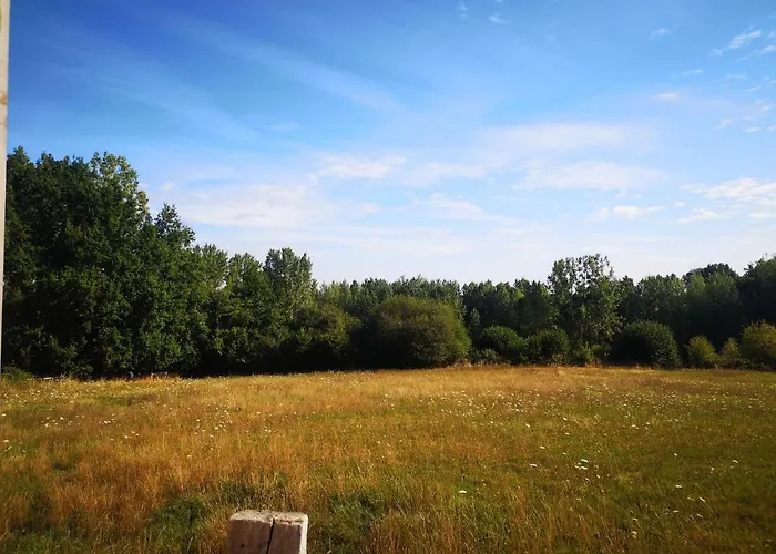 Roulotte De La Basse Biguerie Proche Zoo De La Fleche 캠프장